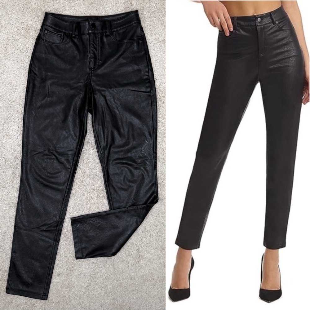 Commando Black Faux Leather Five Pocket Pants
